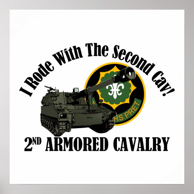 I Rode With The 2nd ACR!  Howitzer Poster (Front)
