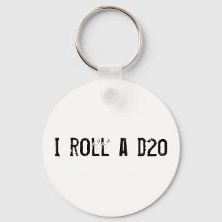 I roll a d20 - keychain