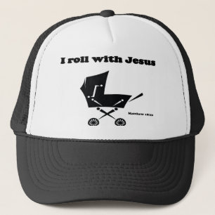 I Roll with Jesus Trucker Hat