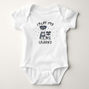 I Ruff My Granny - Cute Puppy Dog Baby Bodysuit