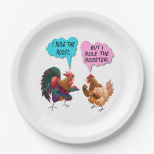 I rule the roost paper plates