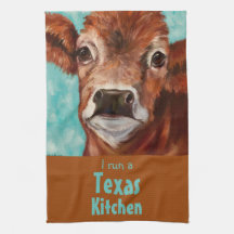 "I run a Texas kitchen" cow