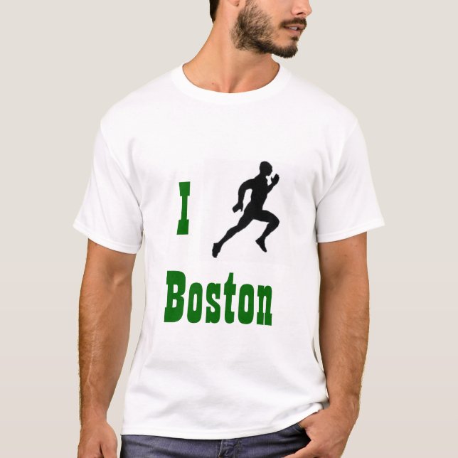 I Run Boston T-Shirt (Front)