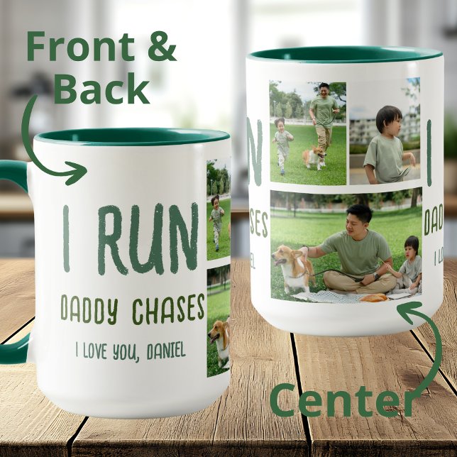 I Run Daddy Chases Photo Mug (Creator Uploaded)