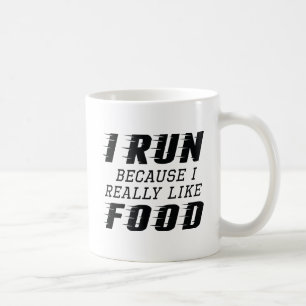 I Run Food Coffee Mug