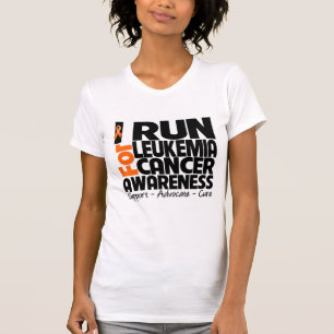I Run For Leukaemia Cancer Awareness T-Shirt