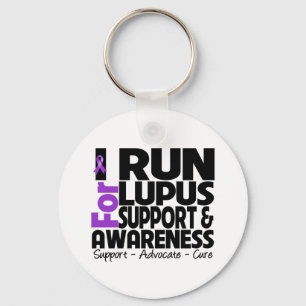 I Run For Lupus Awareness Key Ring