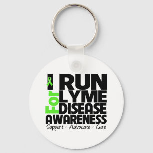 I Run For Lyme Disease Awareness Key Ring