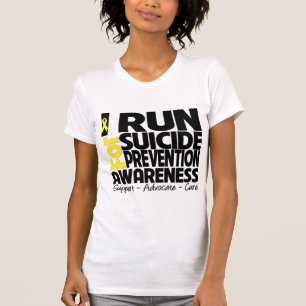 I Run For Suicide Prevention Awareness T-Shirt