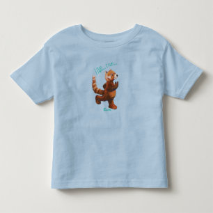 I run I run Jogging Red Panda Sticker Toddler T-Shirt