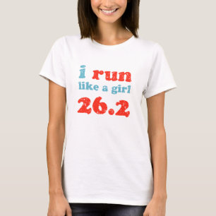 i run like a girl 26.2 T-Shirt
