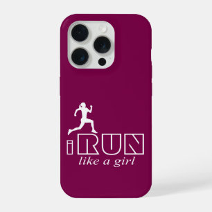 I run like a girl iPhone 15 pro case