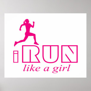 I run like a girl poster