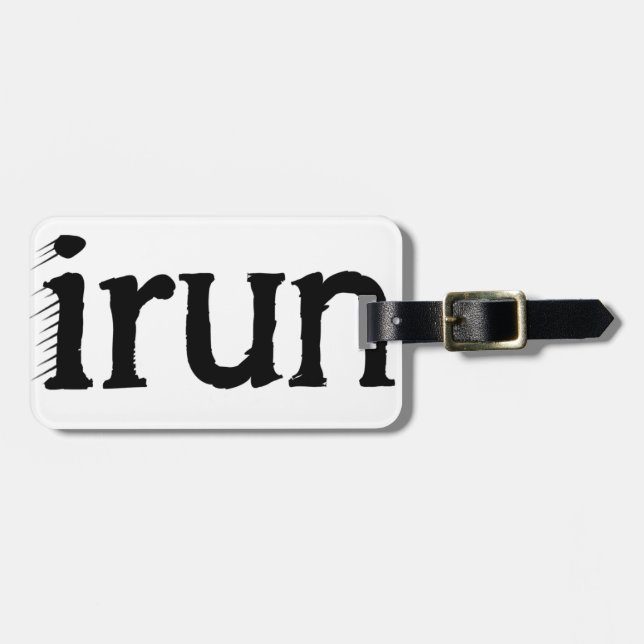 I run luggage tag (Front Horizontal)