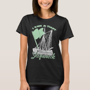I Run On A Tight Shipwreck Mum Of Twins T-Shirt