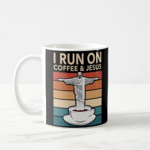 I Run On Coffee and Jesus Mug