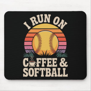 I Run On Coffee And Softll Mouse Pad
