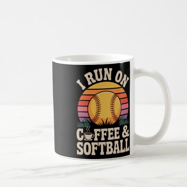 I Run On Coffee And Softll  Mug (Right)