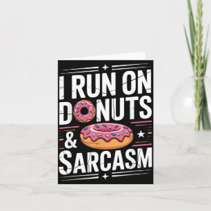 I Run On Dos And Sarcasm Funny Do Lover Card