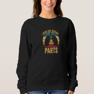 I Run On Spare Parts Lung Organ Transplant Awarene Sweatshirt