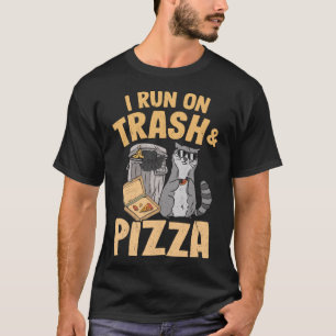 I Run On Trash And Pizza Racoon Pullover Hoodie_1