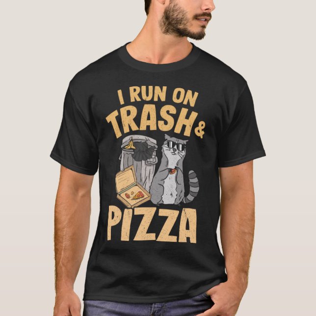 I Run On Trash And Pizza Racoon Pullover Hoodie_1 (Front)
