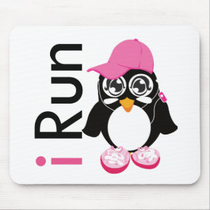 i Run Penguin Mouse Pad
