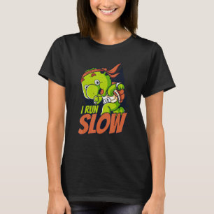 I Run Slow Alligator Snapping Red Eared Slider T T-Shirt