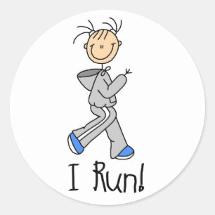 I Run T-shirts and Gifts Classic Round Sticker
