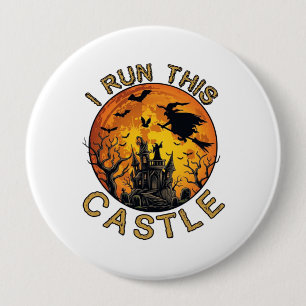 I run This Halloween Haunted Castle (2)_1 10 Cm Round Badge