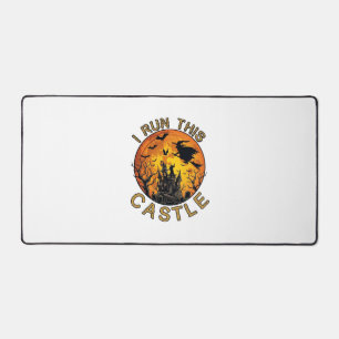I run This Halloween Haunted Castle (2)_1 Desk Mat