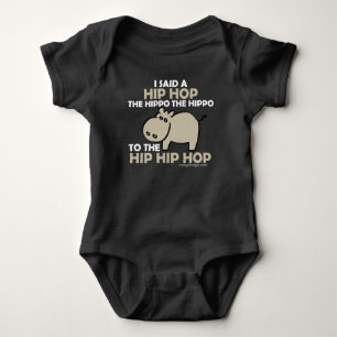 I Said Hip Hop Hippo Baby Bodysuit