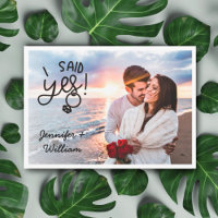 I said yes engagement announcement QR Code 2 photo