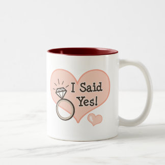 I Said Yes Engagement Mug