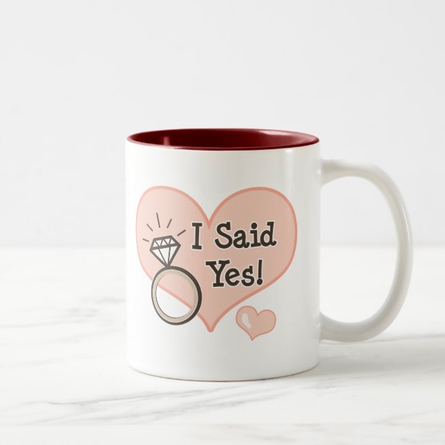 I Said Yes Engagement Mug (Right)