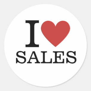 I ❤️ Sales for Employees CUSTOM Stickers