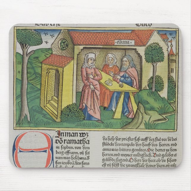 I Samuel 1:8 Elkanah comforts Hannah, from the 'Nu Mouse Pad (Front)