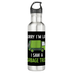 I Saw a Garbage Truck Costume  Recycling Garbage 710 Ml Water Bottle