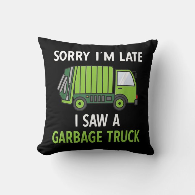 I Saw a Garbage Truck Costume  Recycling Garbage Cushion (Front)