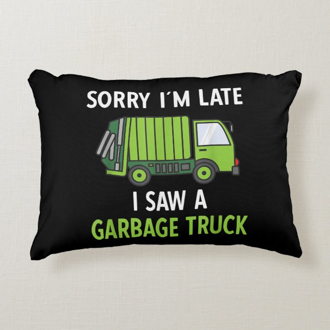 I Saw a Garbage Truck Costume  Recycling Garbage Decorative Cushion (Front)