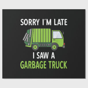 I Saw a Garbage Truck Costume Recycling Garbage Wrapping Paper