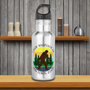 I Saw Bigfoot in (Add Town and State) Personalised 532 Ml Water Bottle