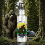 I Saw Bigfoot in (Add Town and State) Personalised 710 Ml Water Bottle<br><div class="desc">Add a town and state to this "I saw Bigfoot" personalised vintage Sasquatch.</div>