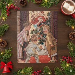 I Saw Mummy Kissing Santa Claus Antique Jigsaw Puzzle
