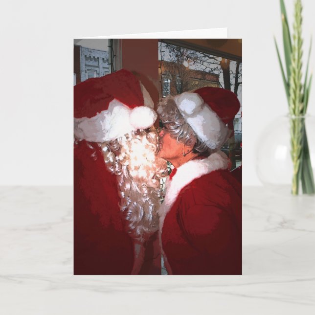 I saw Mummy kissing Santa Claus Holiday Card (Front)