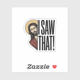 I Saw That Funny Religious Peek Graphic Design_1