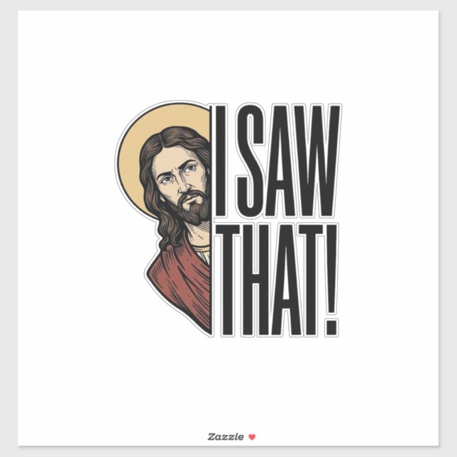 I Saw That Funny Religious Peek Graphic Design_1 (Sheet)