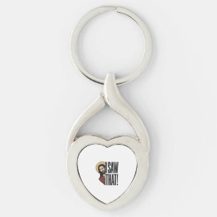 I Saw That Funny Religious Peek Graphic Design_1 Key Ring