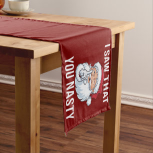 I Saw That You Nasty Funny Christmas Hilarious Short Table Runner