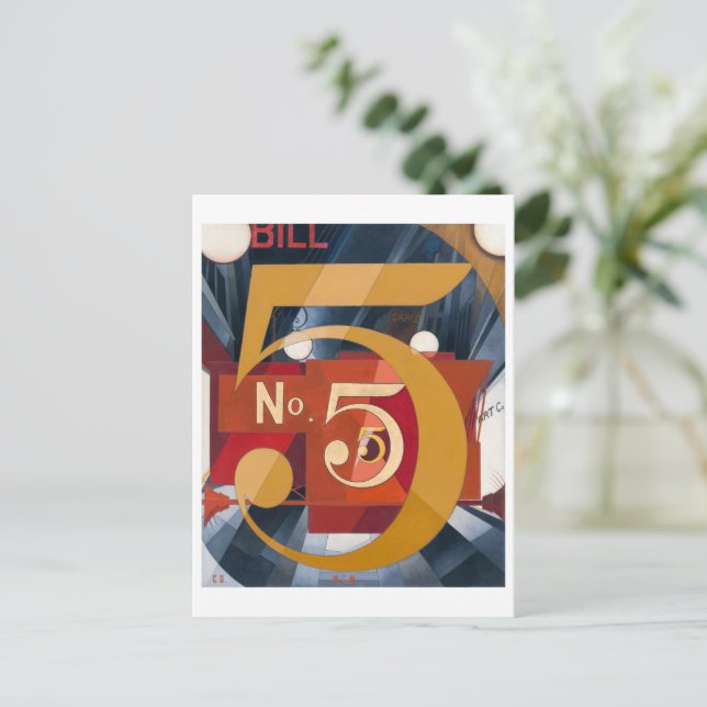 I Saw the Figure 5 in Gold | Charles Demuth | Postcard (Standing Front)
